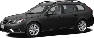 Black station wagon with alloy wheels and roof rails