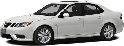 White 4-door sedan with alloy wheels and smooth body lines