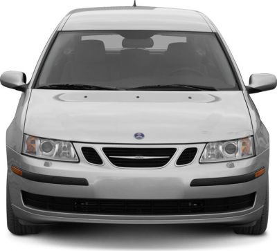 Front view with distinctive grille and headlights