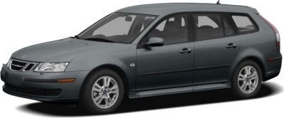 Side profile view of a compact station wagon with alloy wheels.