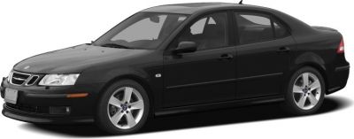 Black four-door sedan with alloy wheels and aerodynamic design