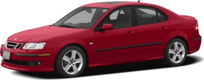 Red 4-door sedan with alloy wheels and black side trim
