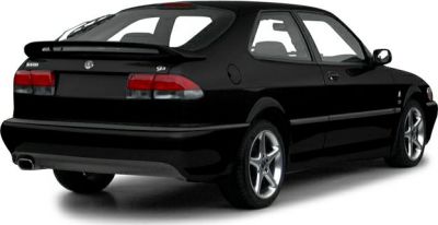 Rear-side view with rear spoiler and alloy wheels