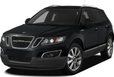 Black SUV front three-quarter view with grille and headlights