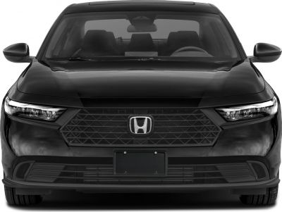 Front view showing grille and LED headlights