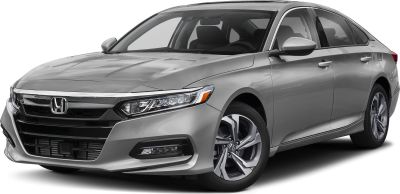 Front side exterior of a modern sedan with LED headlights and alloy wheels