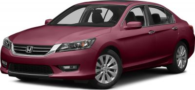 Front three-quarter view of sedan with headlights and alloy wheels