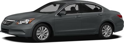 Side profile view of a 2011 sedan with alloy wheels and smooth design lines