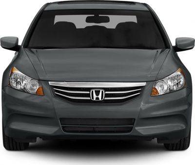 Front view showing grille, headlights, and bumper design