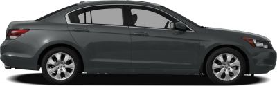 Side view of a sleek sedan with alloy wheels and tinted windows