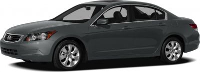 Side profile of a sedan with alloy wheels and four doors