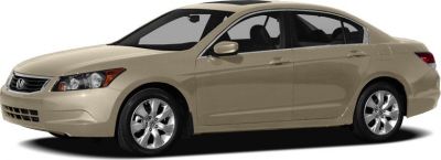 Aerodynamic mid-size sedan with alloy wheels and four doors