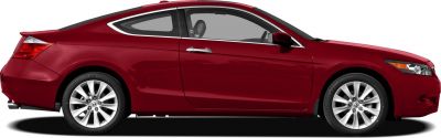 Side profile with sleek coupe design and alloy wheels