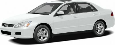 White four-door sedan side profile with alloy wheels and tinted windows