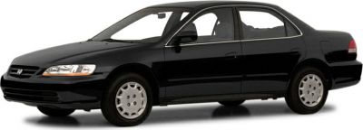 Black sedan side profile with smooth body lines and OEM wheels