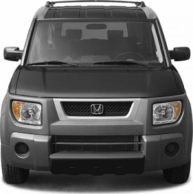 Rugged SUV front fascia with boxy design and distinctive headlights.