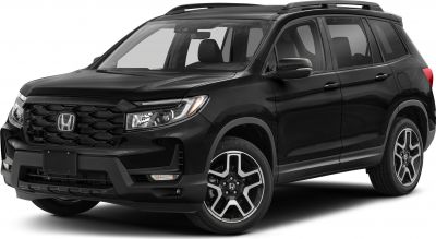 SUV with bold front grille and stylish alloy wheels