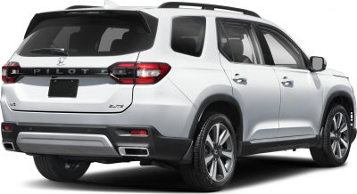 Rear view of SUV with ELITE badge, AWD, and modern taillights