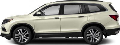 Side profile of an SUV with alloy wheels and tinted windows