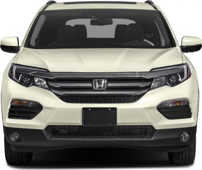 Front view with bold grille and distinct headlight design