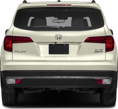 Rear view of SUV with Elite AWD badge and distinct taillights