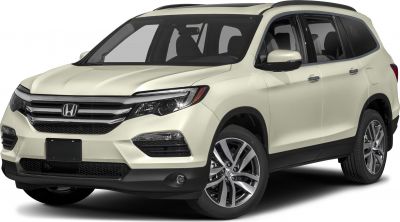 Angled front view of SUV showing grille and headlight design