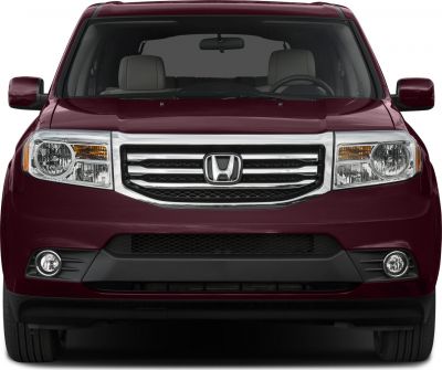 Front grille and headlights close-up with chrome grille design