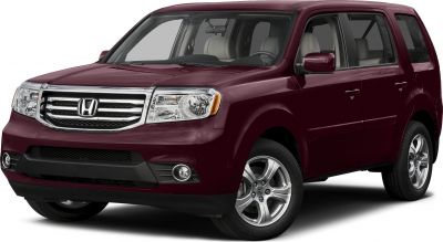 SUV front-side view with chrome grille and halogen headlights