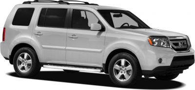 Side profile of mid-size SUV with alloy wheels and roof rails