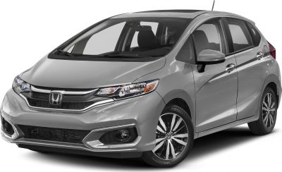 Front and side view of a modern hatchback with alloy wheels and sharp headlights