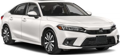Front side view of 2025 sedan with modern headlights and aerodynamic design