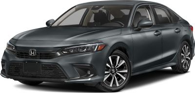 Modern sedan with prominent front grille and alloy wheels