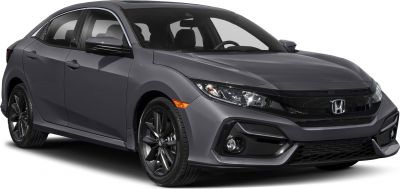 Front-side view with sleek headlights and sporty design
