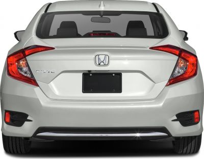 Distinctive rear tail lights and clean bumper design of a modern sedan