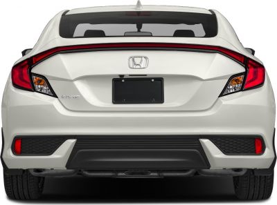 Rear view featuring distinctive tail lights and rear bumper.