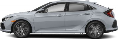Modern hatchback side profile with alloy wheels and smooth body lines