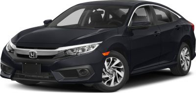 Front and side view of sedan with LED headlights and alloy wheels