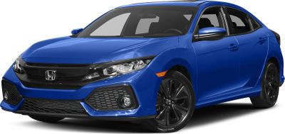 Sharp headlights and sporty honeycomb grille front view