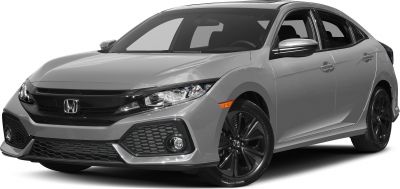 Sporty hatchback front and side with black grille and alloy wheels