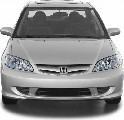 Front view with headlights, grille, and windshield