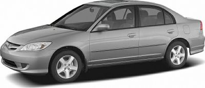 Silver metallic compact sedan side view with alloy wheels