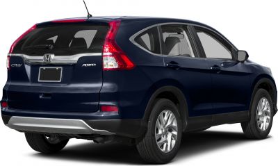 Rear and side view of an AWD compact SUV with distinct taillights and alloy wheels