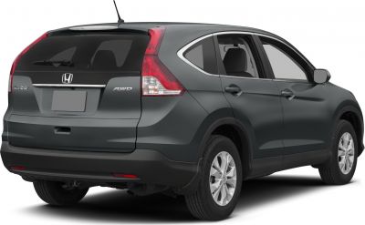 Rear view of a compact SUV with AWD badge and distinctive taillights