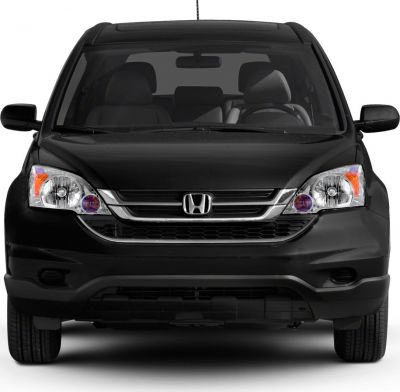 Front view with chrome grille and distinctive headlights