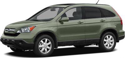 Front side profile of a mid-size SUV with alloy wheels