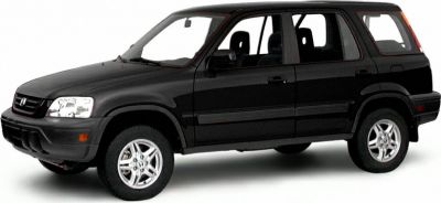 Black SUV front-side view with alloy wheels and boxy design