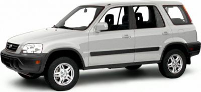 Side profile of a compact SUV with boxy design and raised ground clearance.