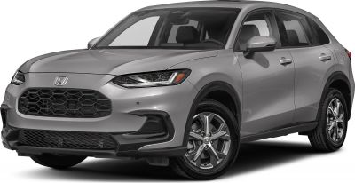 Front grille and LED headlights of a modern SUV