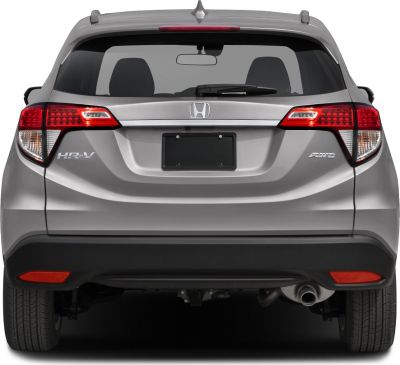 Rear view with taillights and AWD badge