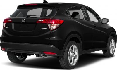 Rear side view of a compact SUV with sleek taillights and alloy wheels